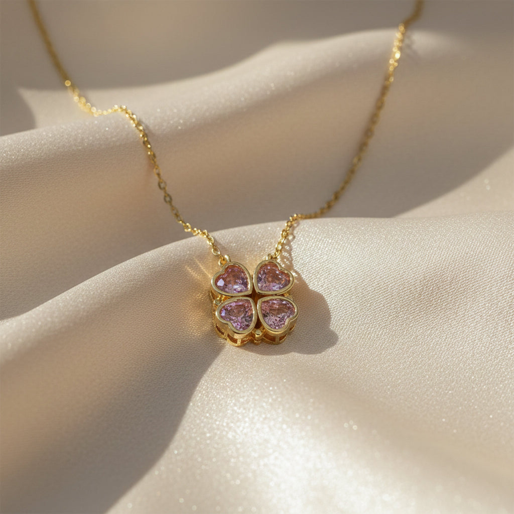 Clover Heart Pendant Necklace GWN -85