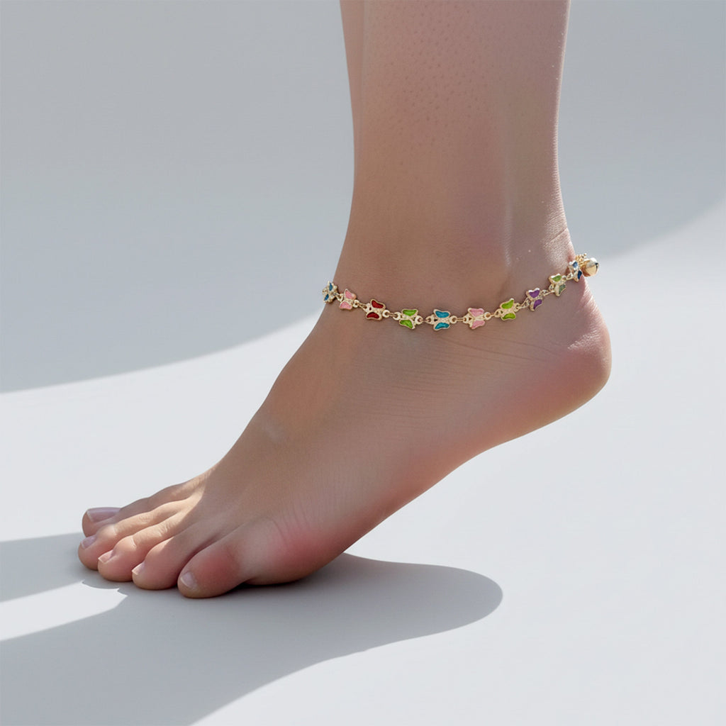 Rainbow Butterfly Anklet GWA -35