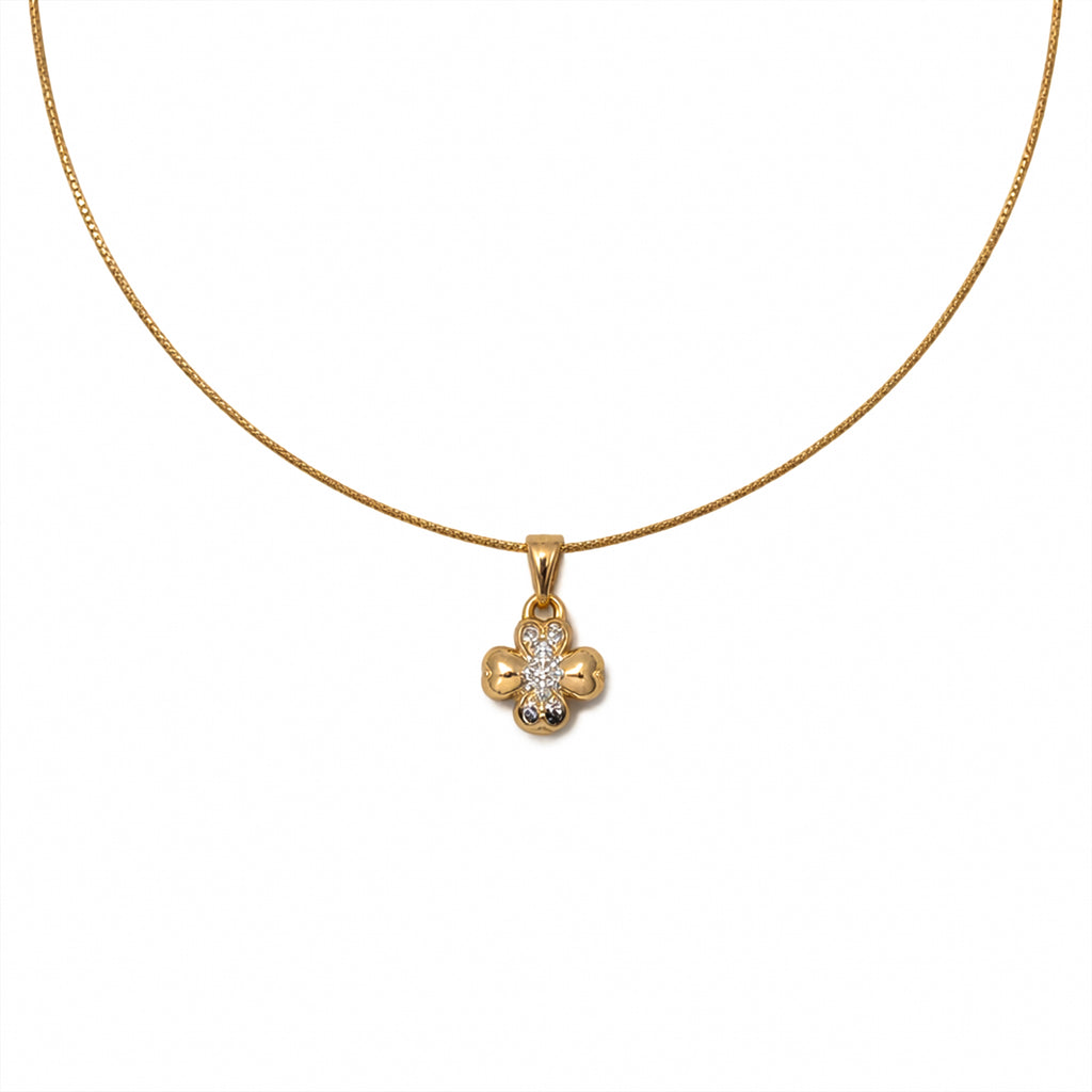 Elegant Floral Gold Necklace GWN -165