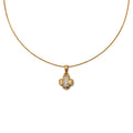 Elegant Floral Gold Necklace GWN -165