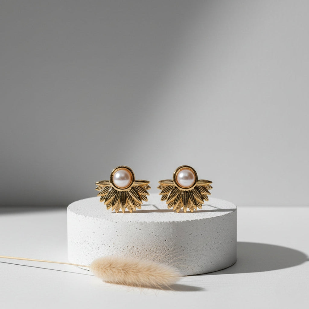 Pearl Hoop Women Earring GWE -7