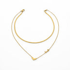 Heart Layered Necklace Set GWN -118