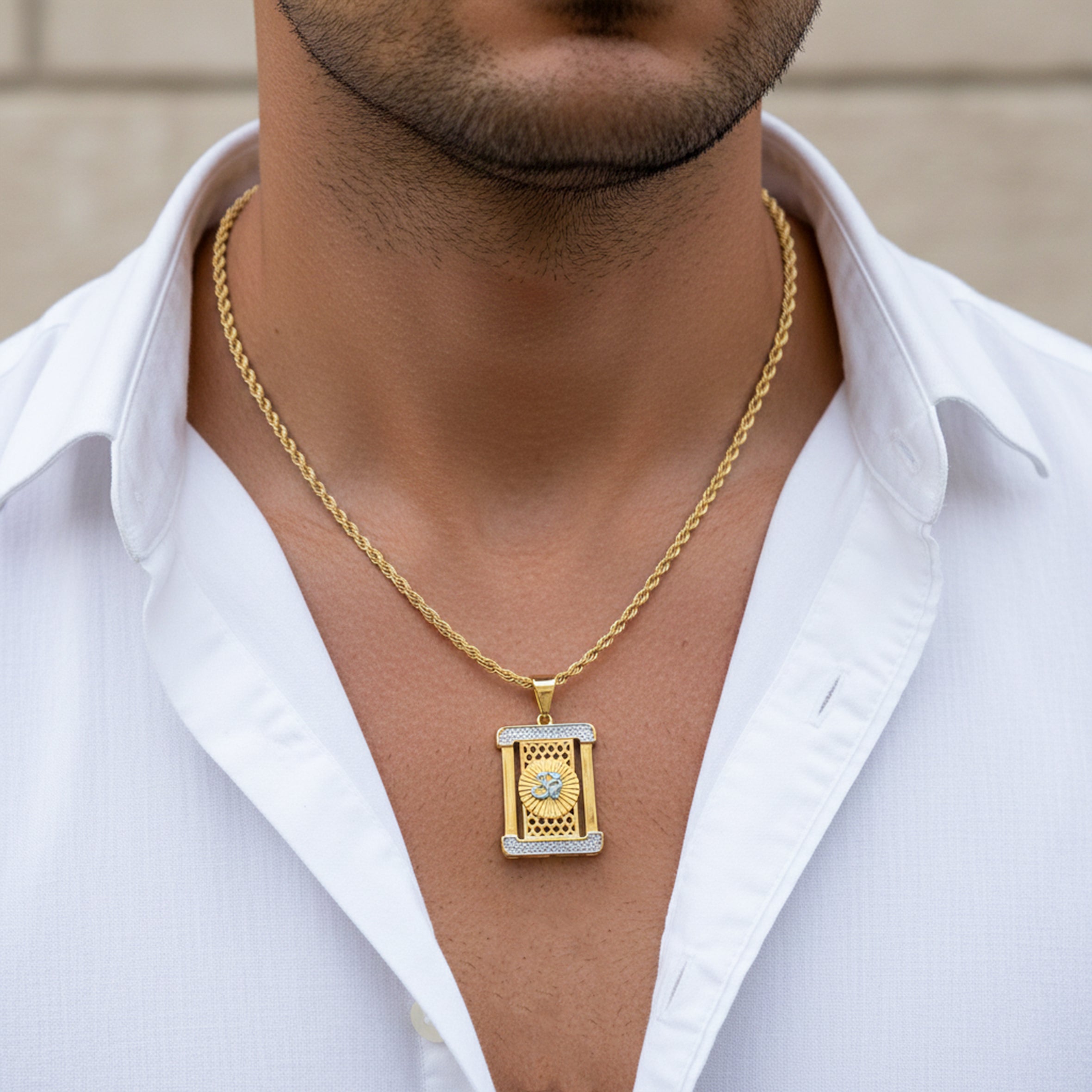 Men’s Om Pendant Chain GMC -6