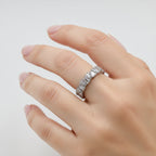 Silver Baguette Cuff Ring GWR -20