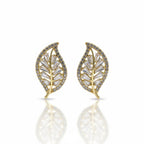 Crystal Leaf Stud Earrings GWE -138