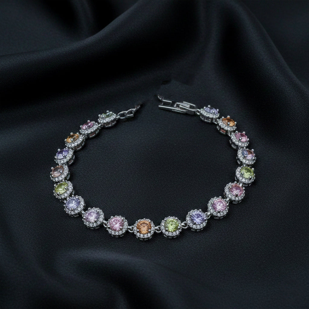 Silver Multi-Color Bracelet GWB -152