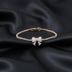 Rose Gold Bowknot Tennis Bracelet GWB -91