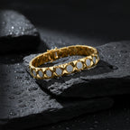 Men’s Gold-Tone Hexagon Link Bracelet GMB -5