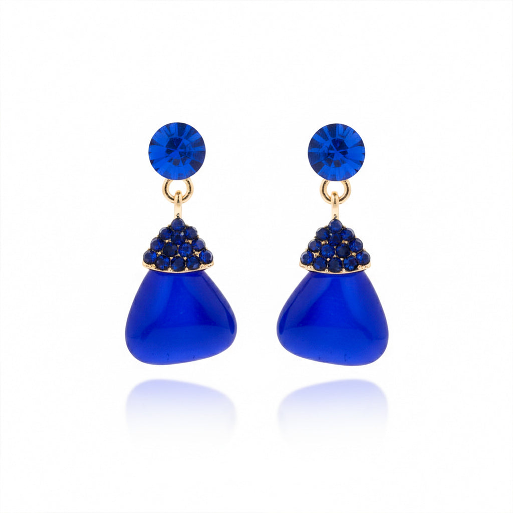 Royal Blue Teardrop Earrings GWE -215