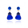 Royal Blue Teardrop Earrings GWE -215