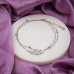 Elegant Double Layer Swan Anklet GWA -1