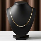 Crystal Bar Herringbone women Neckless GWN -128