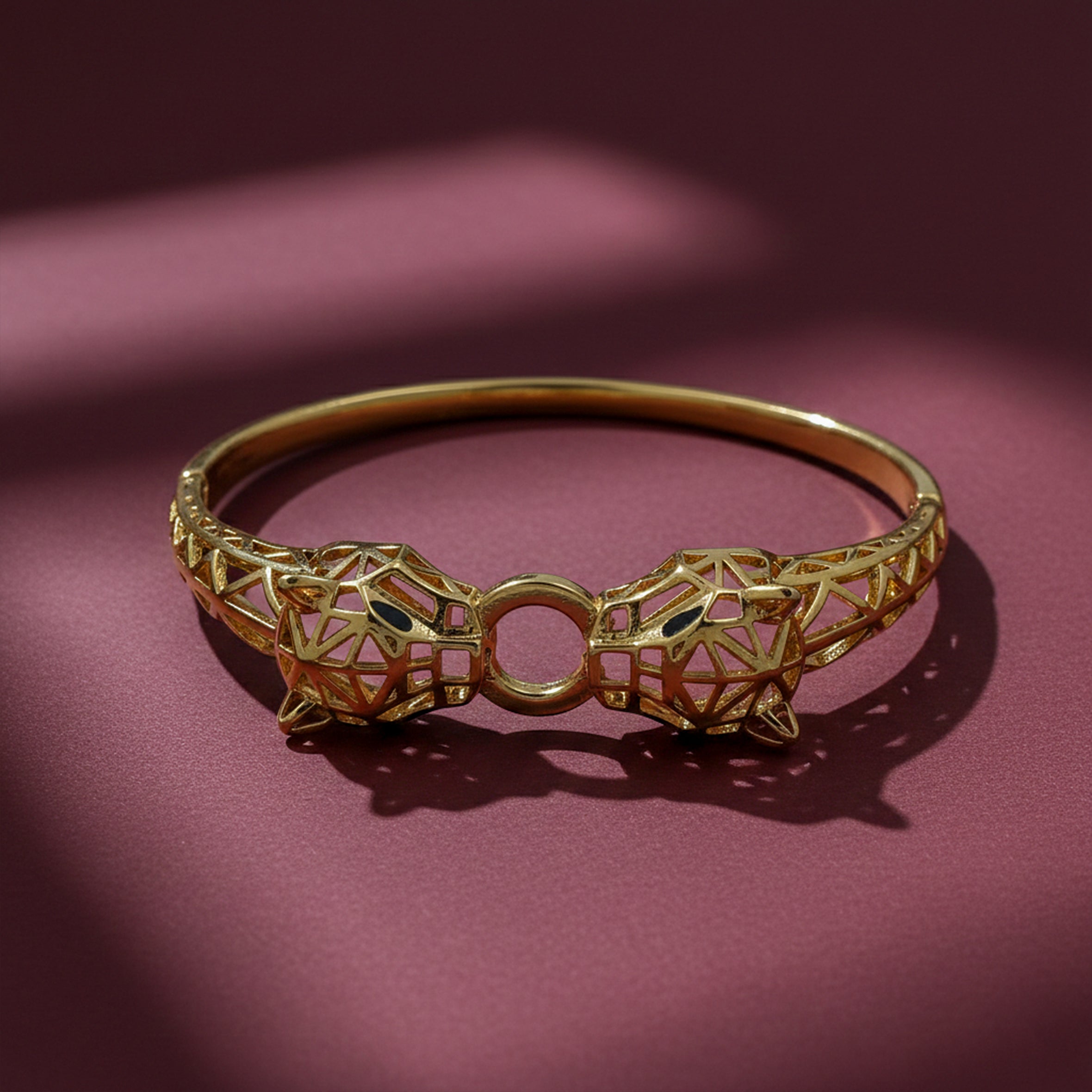 Men’s Geometric Gold-Tone Designer Kada GMK -2