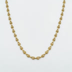 Men’s Gold Tone Textured Link Chain GMC -17