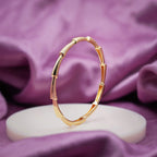 Gold Textured Link Bangles GB -13