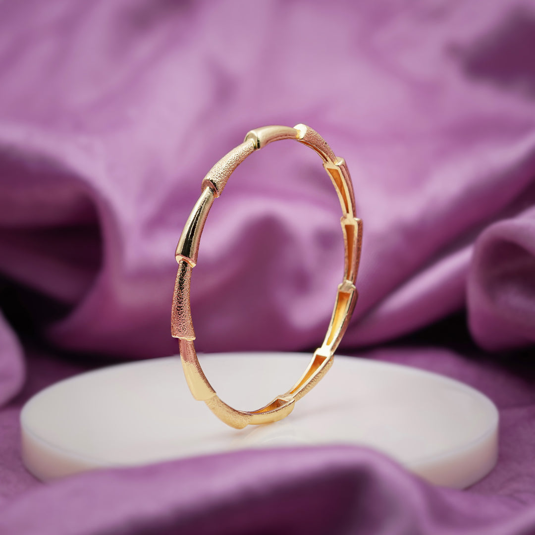 Gold Textured Link Bangles GB -13