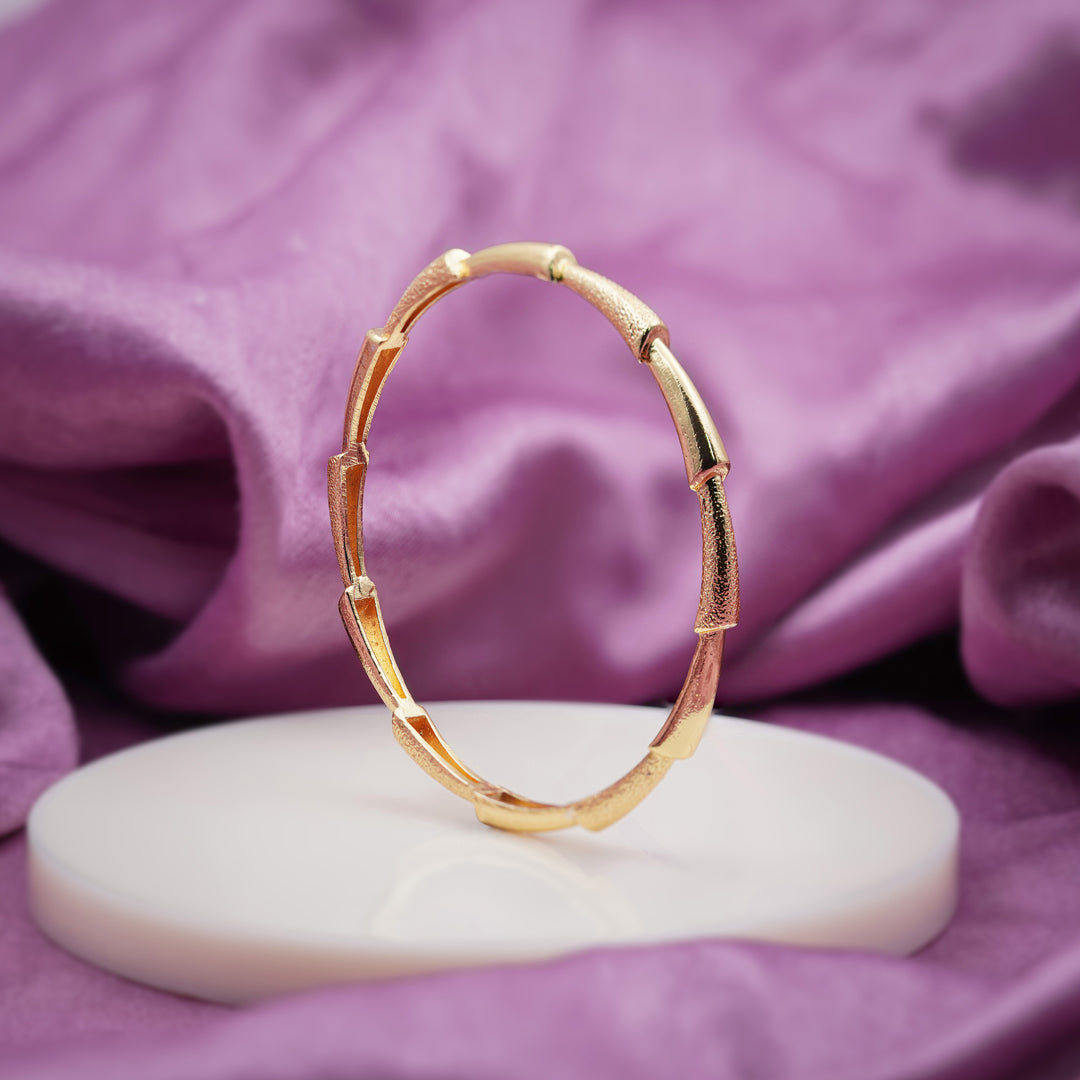 Gold Textured Link Bangles GB -13