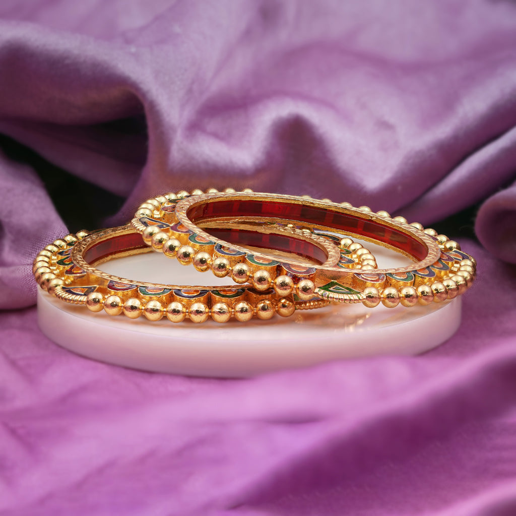 Multicolor Meenakari Beaded Bangles GB -11