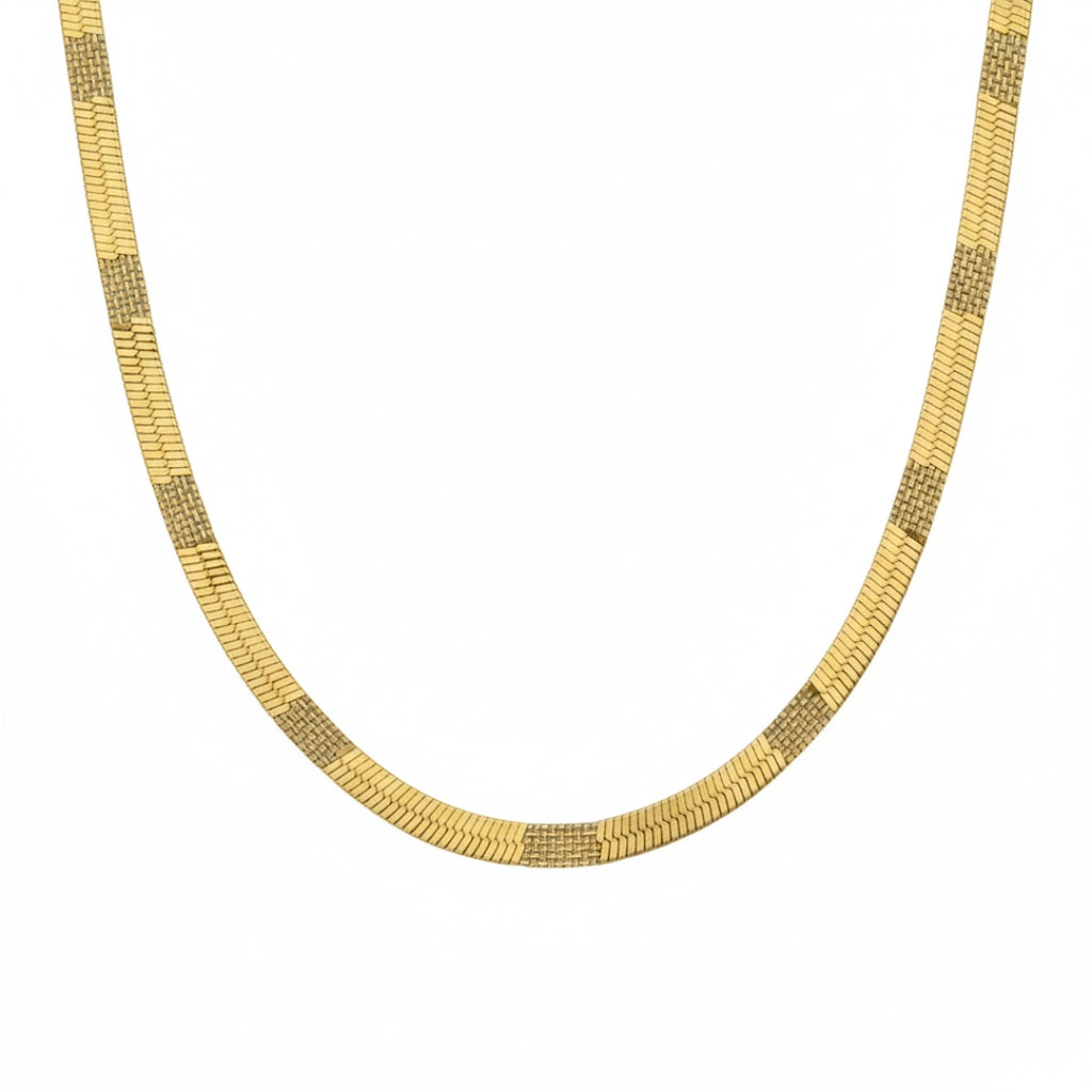 Men’s Gold Tone Herringbone Chain GMC -13