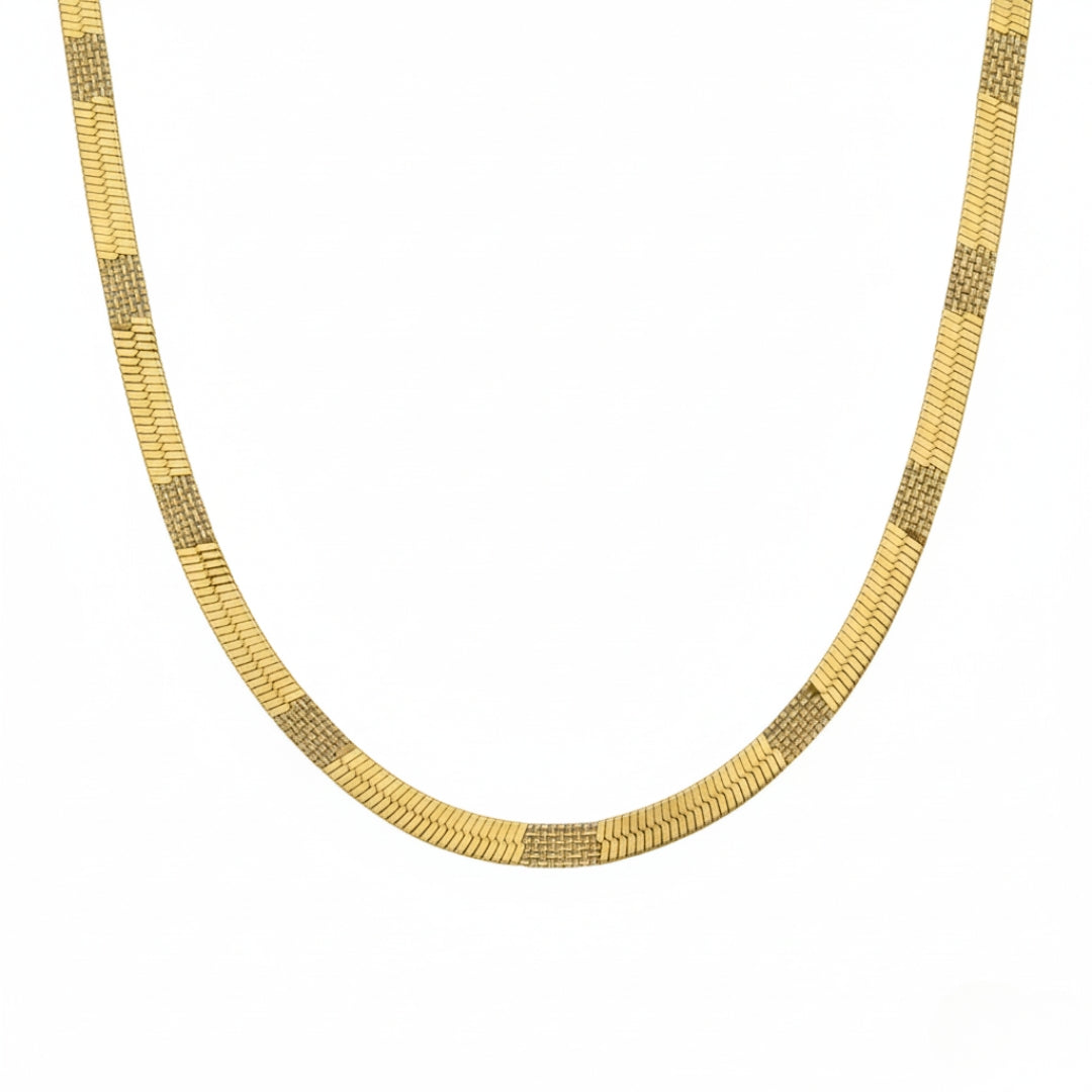 Men’s Gold Tone Herringbone Chain GMC -13