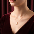 Dangling Art Deco Fan Tassel Women Neckless GWN -101