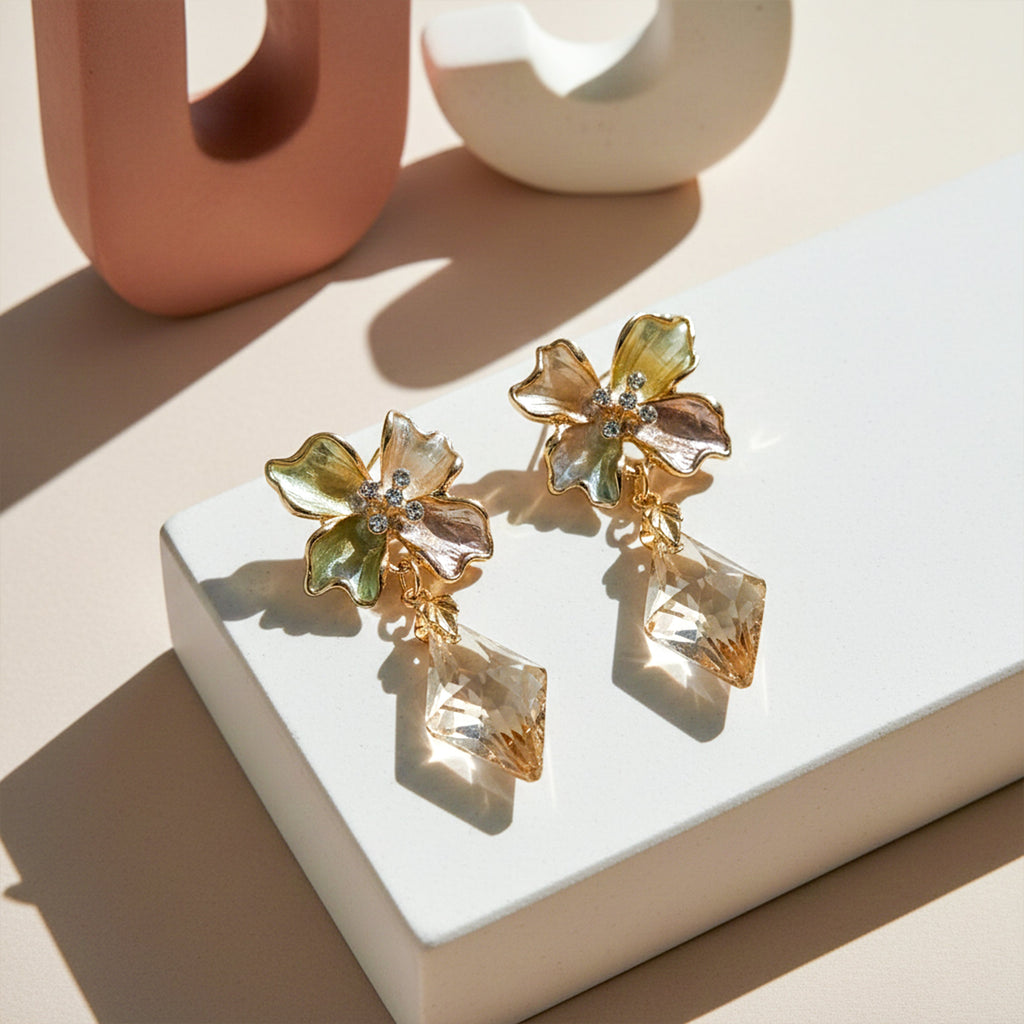 Crystal Drop Earrings GWE -208