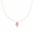 Floral Drop Pendant Necklace GWN -119