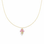 Floral Drop Pendant Necklace GWN -119