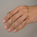 Men’s Gold Tone Oval Link Chain GMC -16