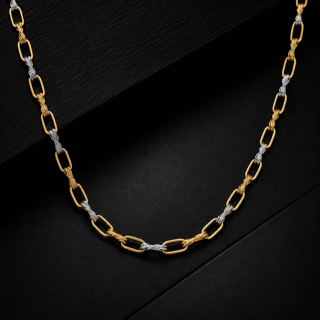 Men’s Gold & Silver Link Chain GMC -14