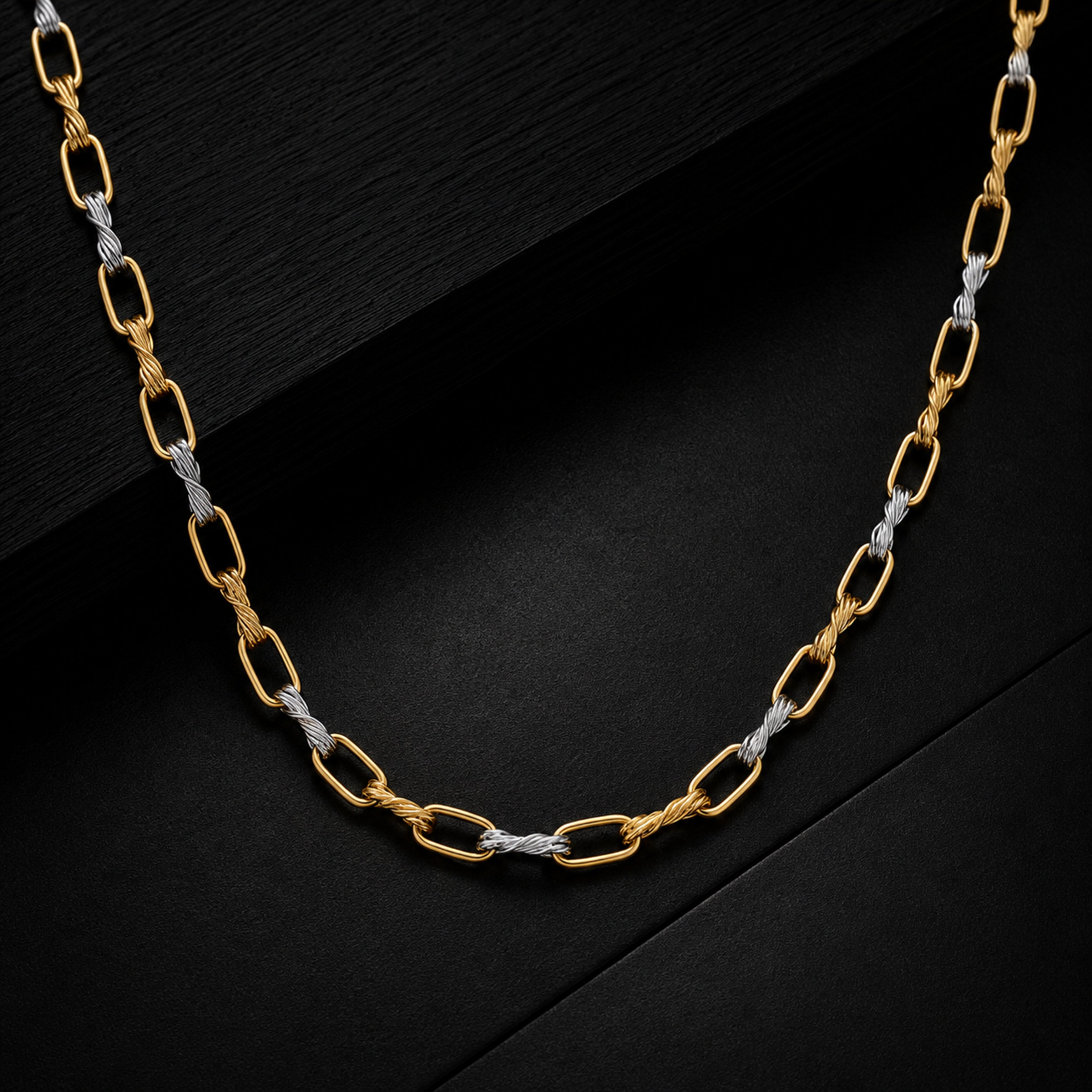 Men’s Gold & Silver Link Chain GMC -14
