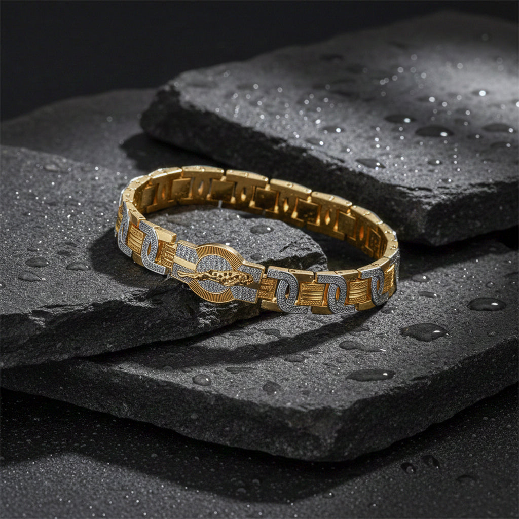 Men’s Two-Tone Link Bracelet GMB -2