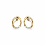 Aurelia Twist Diamond Stud Earrings GWE -51