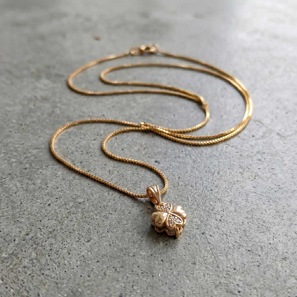 Elegant Floral Gold Necklace GWN -165
