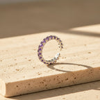 Purple Eternity Adjustable Ring GWR -69