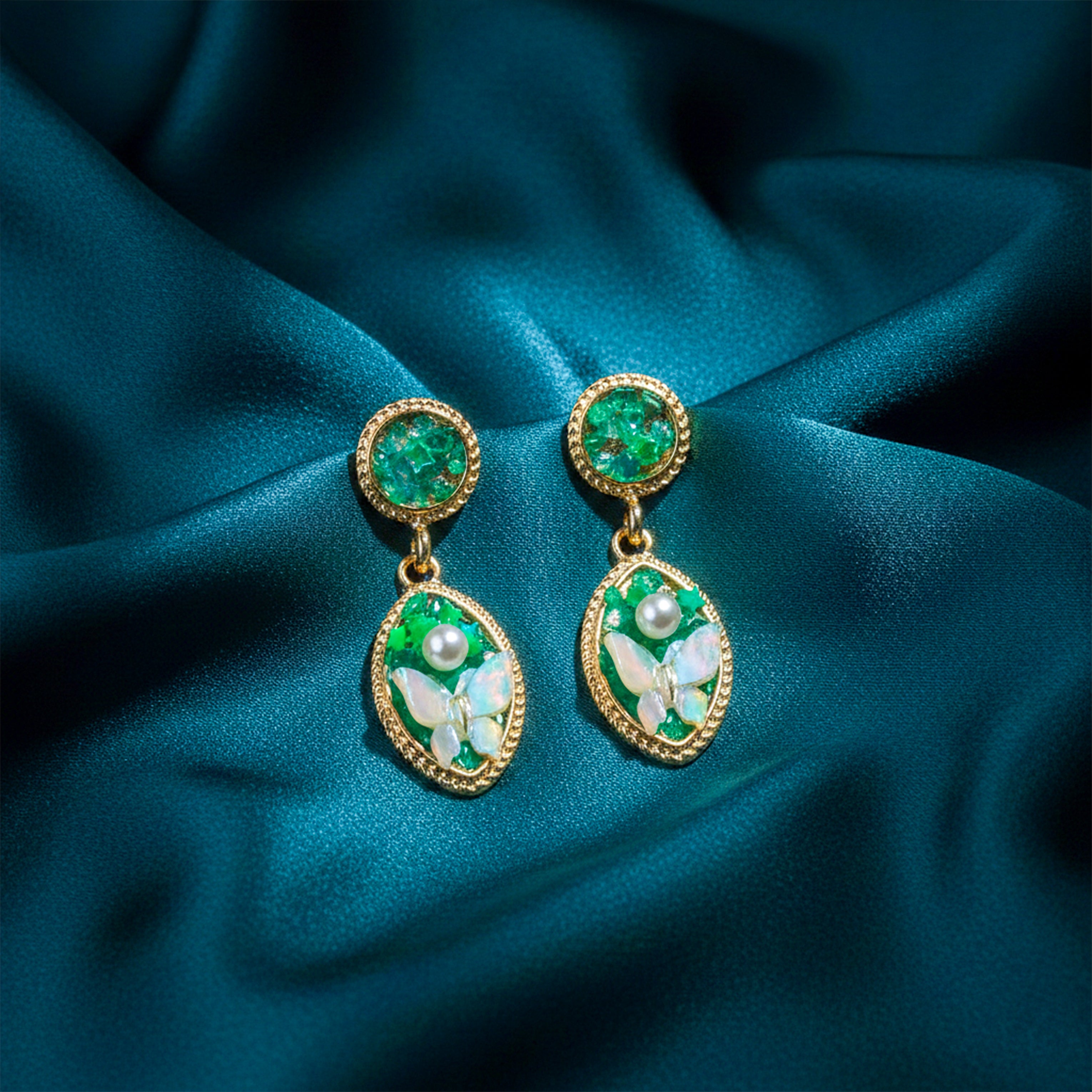 Butterfly Drop Earrings GWE -207