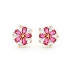 Crystal Flower Stud Earrings GWE -160