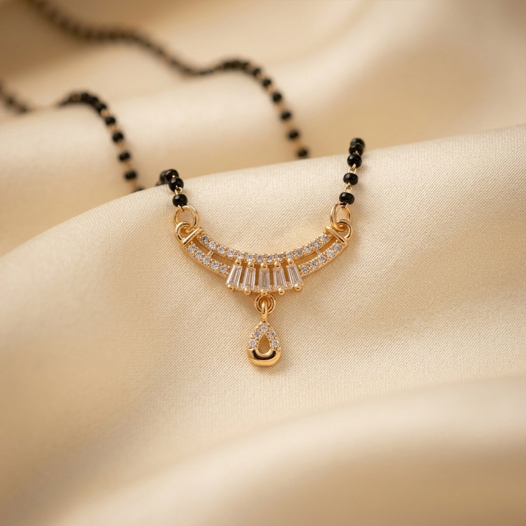 Elegant Crystal Curve Mangalsutra GM -20