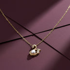 Golden Swan Pearl Pendant Necklace GWN -35