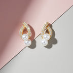 Aarika Pearl Loop Earring GWE -30