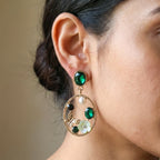 Vintage-Style Nature-Inspired Dangle Earrings GWE -178