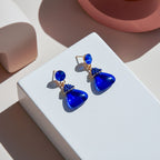 Royal Blue Teardrop Earrings GWE -215
