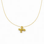 Petal Crystal Pendant Necklace GWN -143