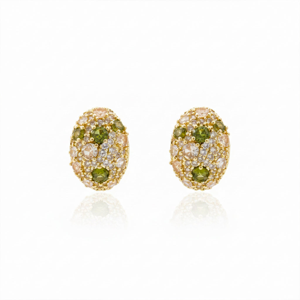 Spark Oval Stud Earrings GWE -124