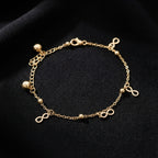 Gold Infinity Charm Anklet GWA -57