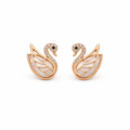 Swan Crystal Stud Earrings GWE -91