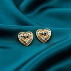 Multicolo Heart Stud Earrings GWE -123
