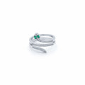 Emerald Serpent Wrap Ring GER -56