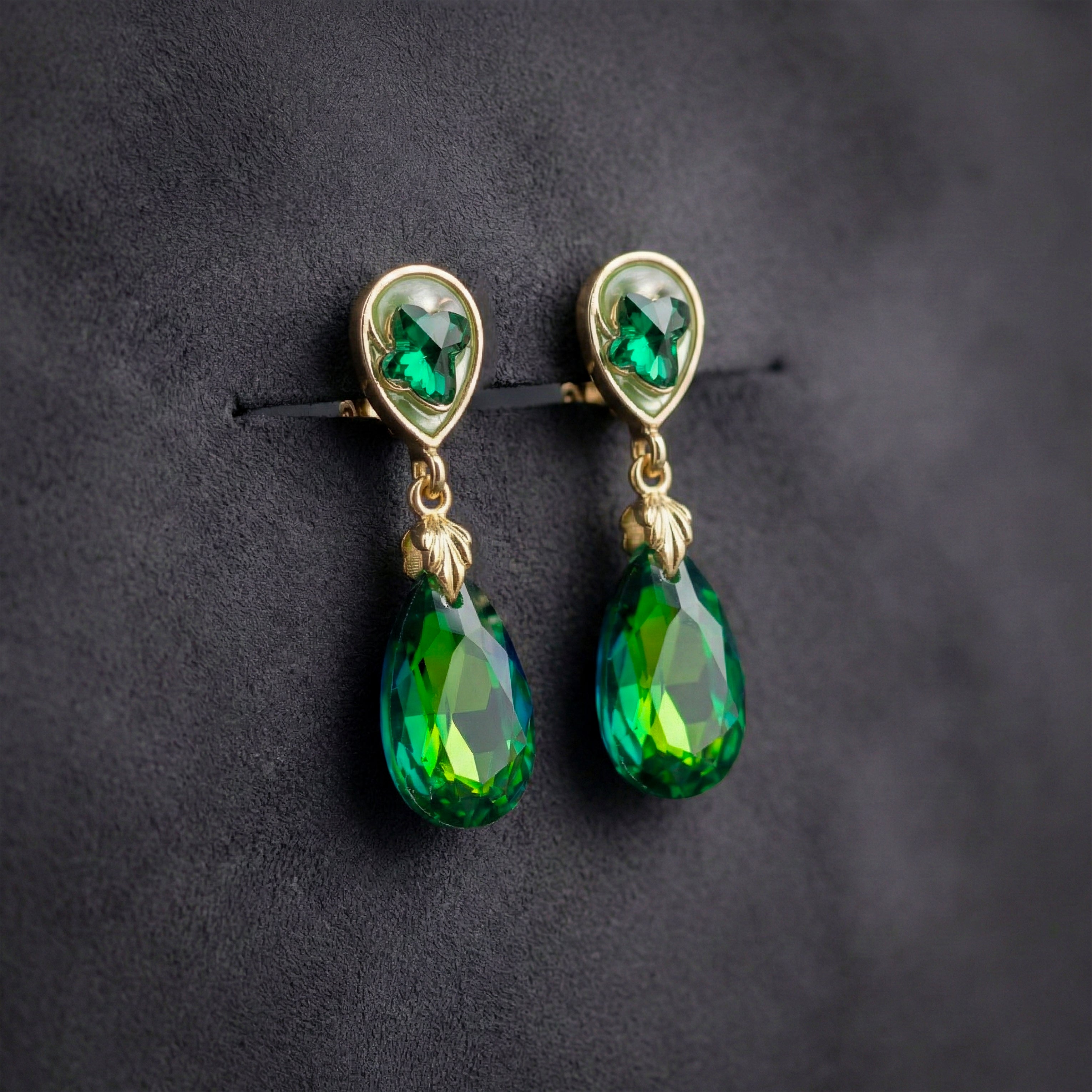 Emerald Green Earrings GWE -193
