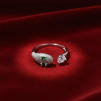 Emerald Spark Snake Ring GWR -78